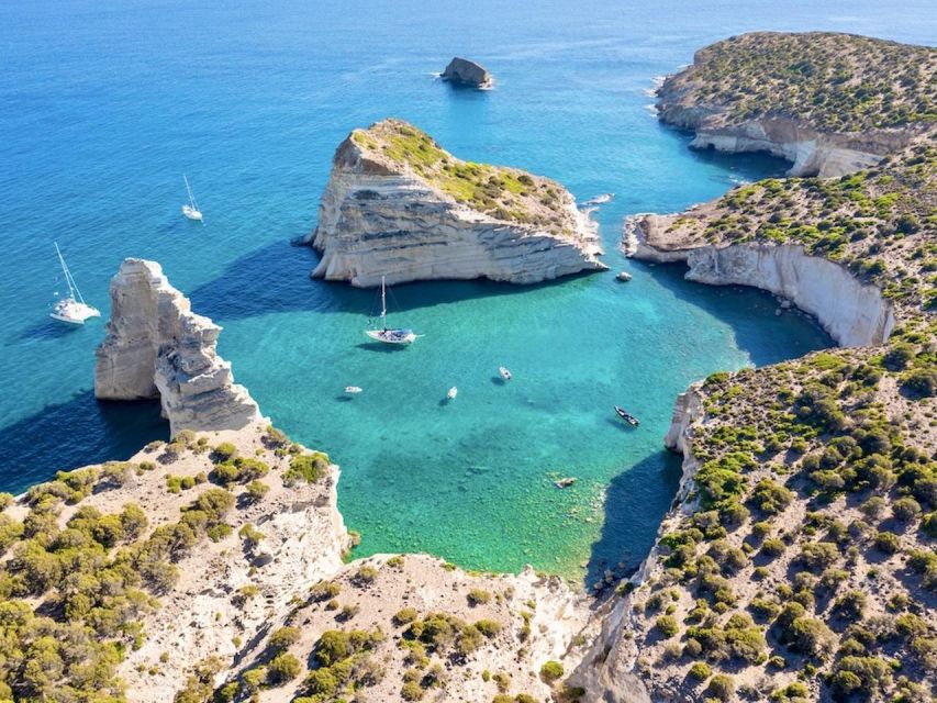 Milos: Private Cruise to Kleftiko Bay and Polyegos Island - Swimming and Snorkeling