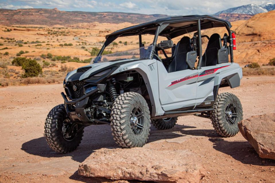 Moab: Self-Driven Guided Sunset UTV Tour to Fins N Things - Drinks and Snacks Included