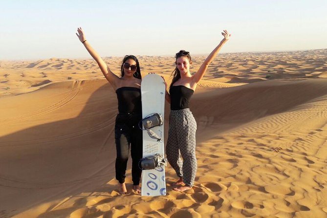 Morning Dubai Desert Safari With Sand Boarding and Camel Ride - Camel Ride and Photo Ops