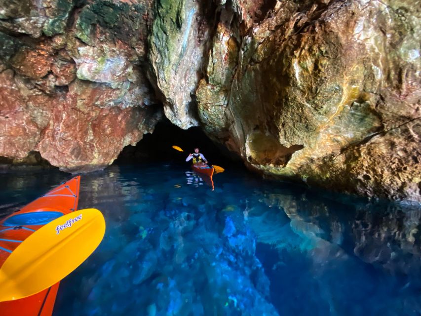 Naxos: Rhina Cave and Coastline Sea Kayaking Tour - Meeting Point and Pickup