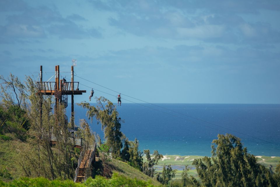 Oahu: North Shore Zip Line Adventure With Farm Tour - Panoramic Ocean and Mountain Views