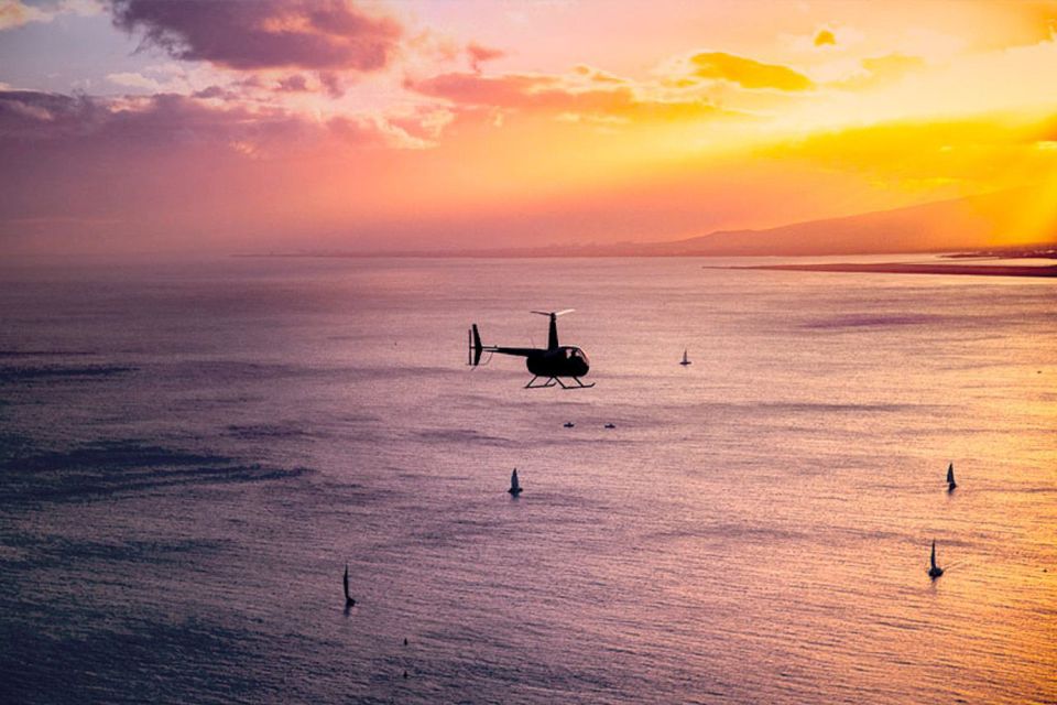 Oahu: Waikiki Sunset Doors On or Doors Off Helicopter Tour - Duration and Route of the Tour