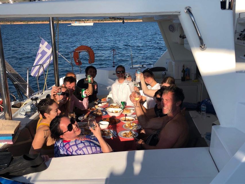 Paros: Catamaran Cruise With Swimming, Meal and Drinks - Booking and Availability