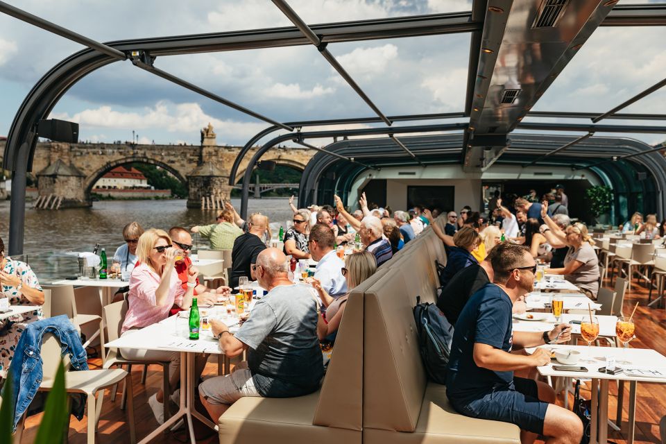 Prague: Vltava River Lunch Cruise in an Open-Top Glass Boat - Restrictions and Regulations