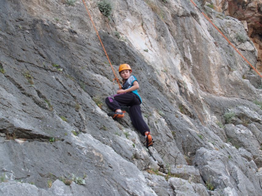 Rhodes: Ladiko Bay Rock Climbing and Rappelling Experience - Hiking Through the Mountains