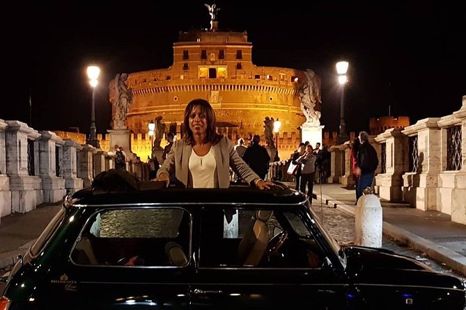 Rome Ancient Tour by Night in Mini Vintage Cabriolet With Drink - Inclusions and Exclusions