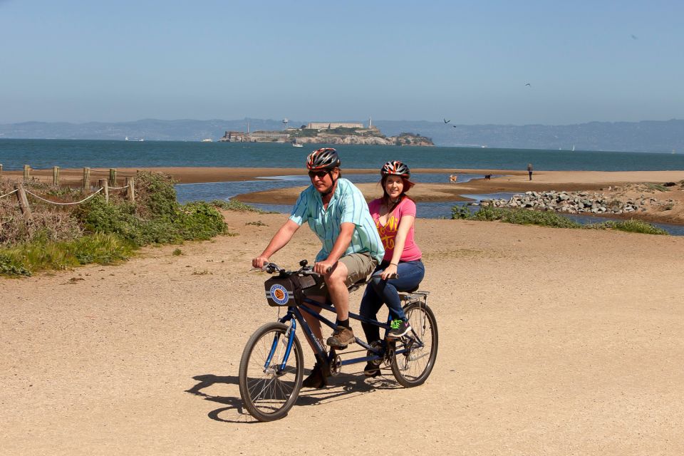 San Francisco: Golden Gate Bike Tour and Alcatraz Ticket - Landmarks and Scenic Views