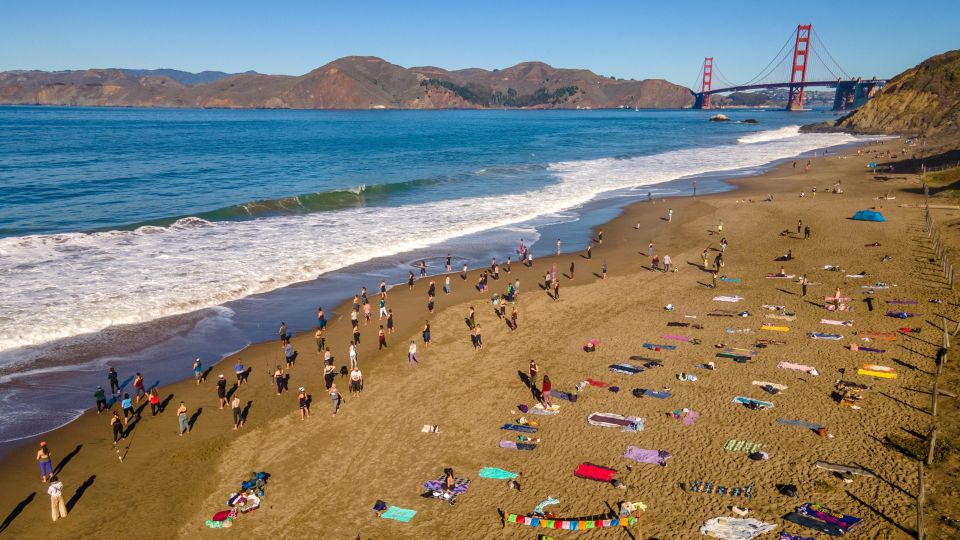 San Francisco: Silent Disco Yoga at Baker Beach - Flexible Booking Options