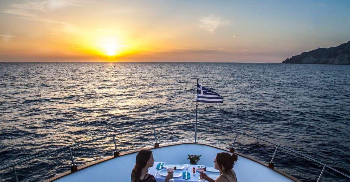 Santorini: Motor Yacht Private Cruise With 5-Course Meal - Booking and Cancellation