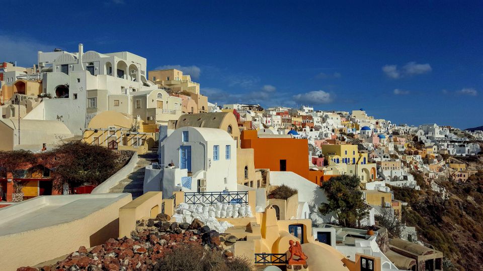 Santorini: Private Sunset Tour With Wine Tasting and Dinner - Sunset Viewing and Additional Features