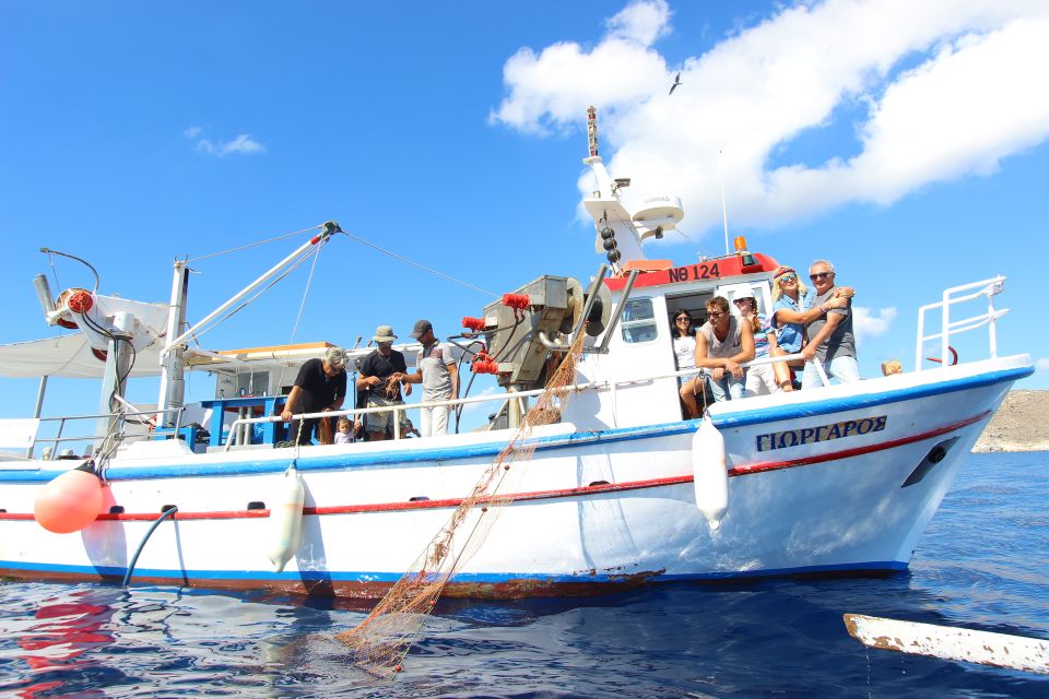 Santorini Sunset Fishing Trip With Dinner and Drinks - Departure Time and Duration