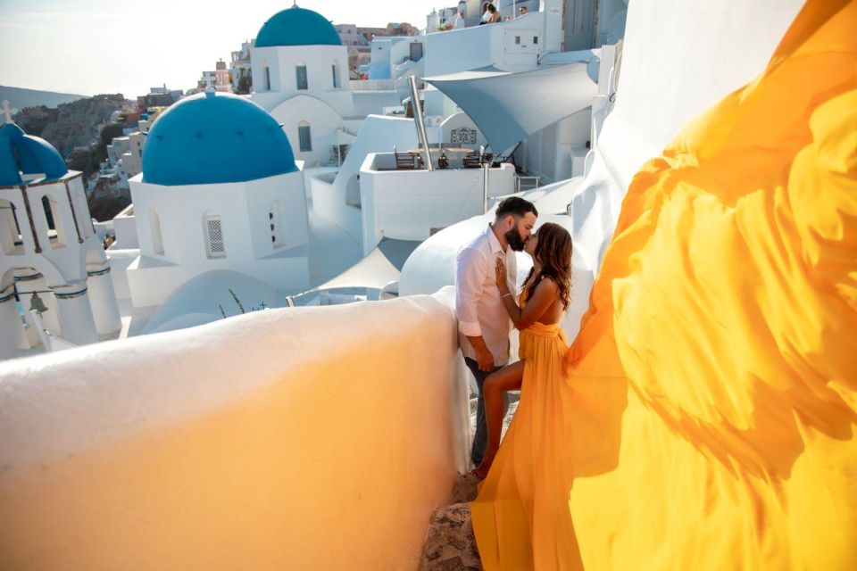 Santorini: Unique Flying Dress Photoshoot Experience - Exclusive Santorini Experience