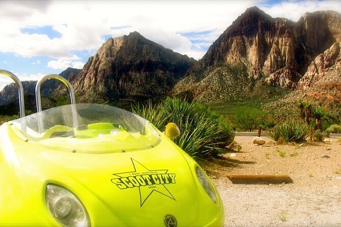 Scooter Car Tour of Red Rock Canyon With Transport From Las Vegas - Breathtaking Red Rock Vistas