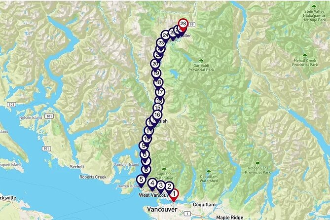 Sea to Sky Highway: a Smartphone Audio Driving Tour - Tour Participation Details