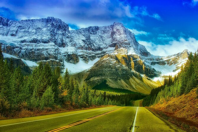 Smartphone Audio Driving Tour Between Banff and Calgary - Trivia Challenge and GPS Map