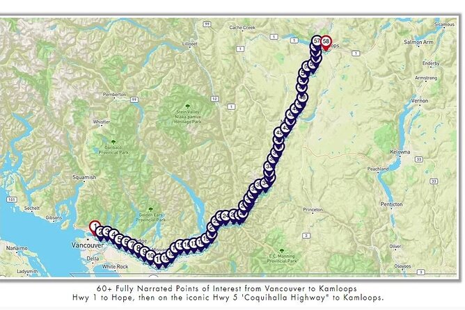 Smartphone Audio Driving Tour Between Kamloops and Vancouver - Indigenous Cultures