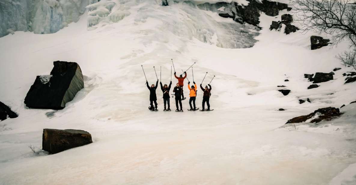 Snowshoeing Adventure to the Enchanting Frozen Waterfall - Uncovering the Nature and History of Alta