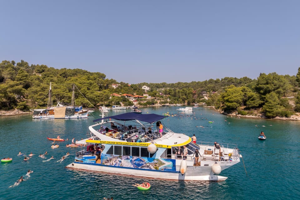 Split: Blue Lagoon, Shipwreck, and ŠOlta Cruise With Lunch - Transportation and Departure Details