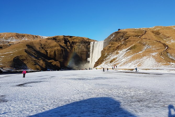 Superjeep South Coast & Katla Ice Caves From Reykjavik - Walking Underneath Picturesque Waterfalls