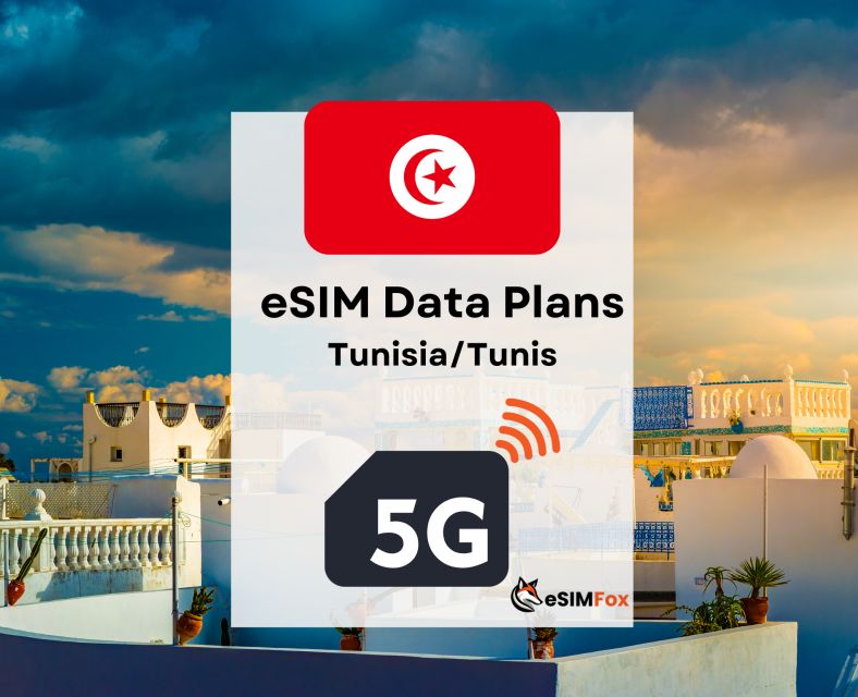 Tunis: Example Internet Data Plan for Tunisia 4G/5G - Booking and Cancellation