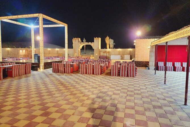 VIP Dubai Desert Safari Camel Ride, Sand Ski, Live BBQ Dinner - Traditional Khaleeji Dance