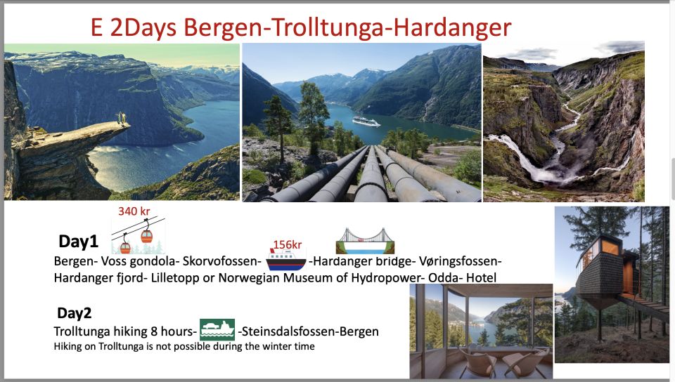 2-Day Tour to Hardanger and Flåm or Sognefjord Glacier, Flexible - Cancellation and Policies