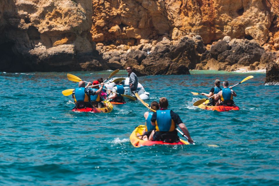 Albufeira: Algarve Kayak and Coastline Tour - Swim Stop at Deserted Beach