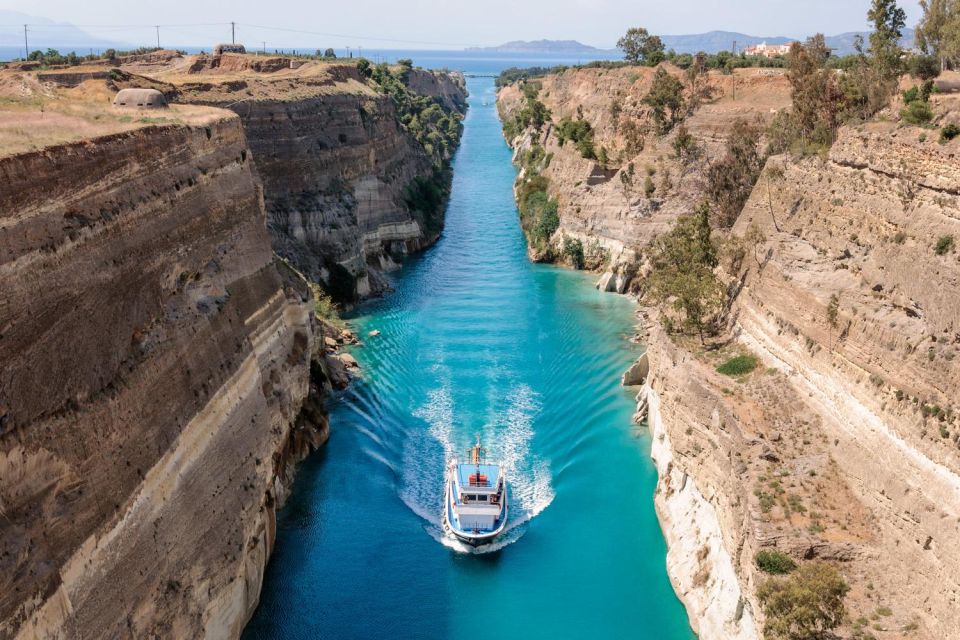 Ancient Corinth Saint Paul Step & Thermal Spa Tour - Corinth Canal Photo Stop