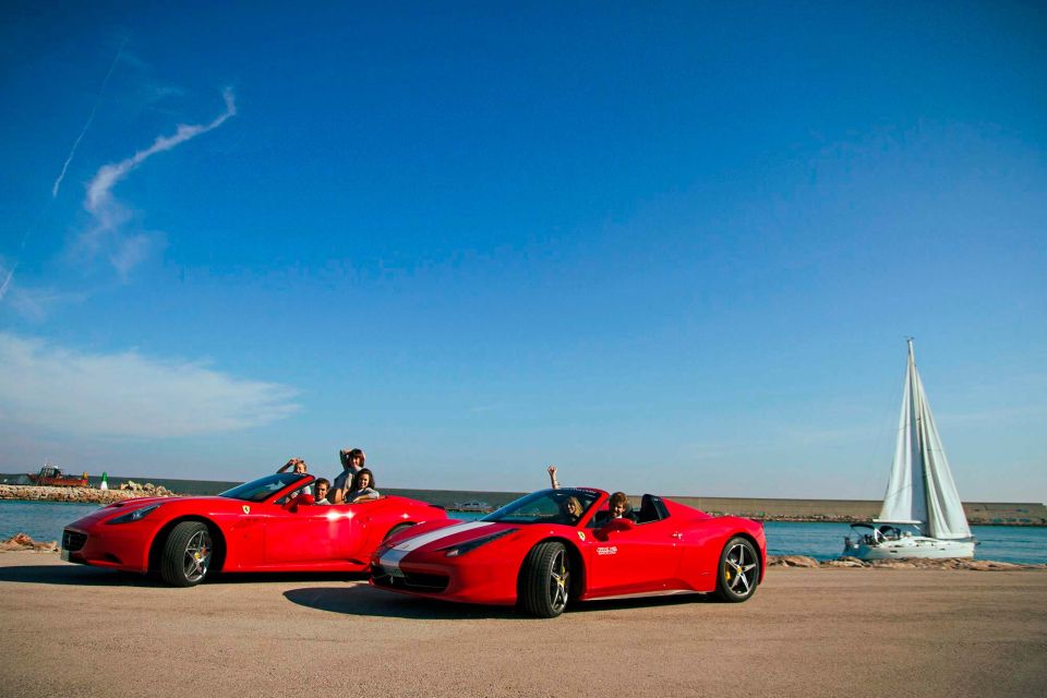 Barcelona: Ferrari Driving & Jet Ski or Sailing Experience - Inclusions and Requirements