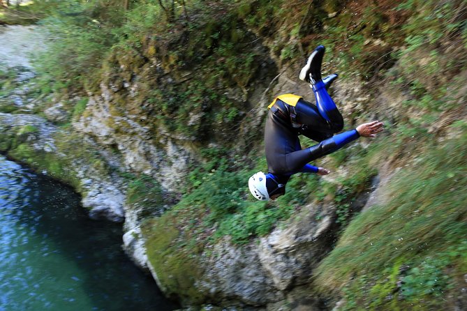 Bled and Bohinj Valley Canyoning Adventure With Hotel Pickup - Guided Canyoning Excursion