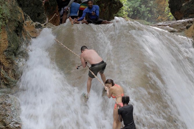 Blue Hole & Dunns River Falls With Lunch From Falmouth and Montego Bay - Climbing Dunns River Falls