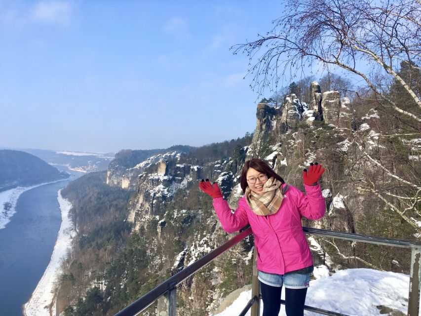 Bohemia & Saxon Switzerland Winter Day Tour From Prague - Crossing the Bastei Bridge