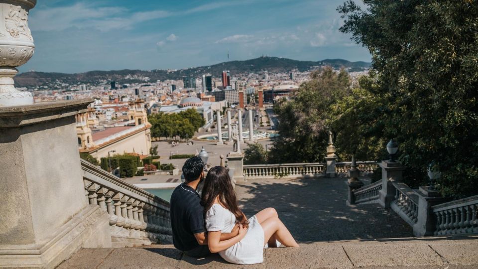 Capture Your Love Story in Montjuïc Mountain Barcelona - Delivery of Edited High-Resolution Photos