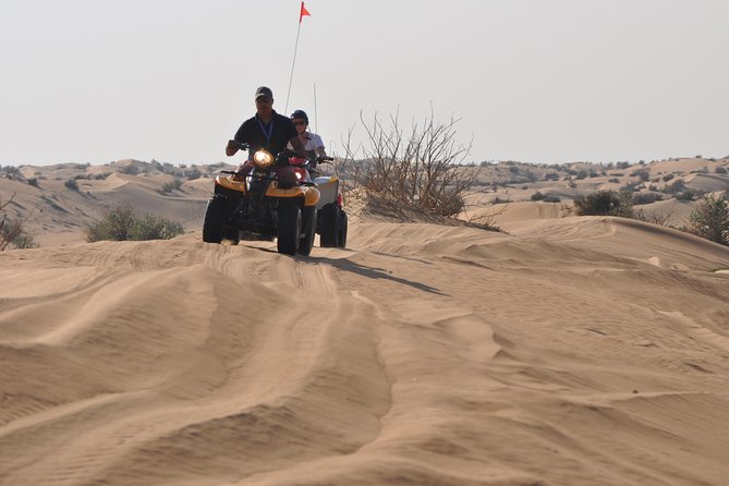 Dubai Desert Afternoon Quad Safari With Camel Ride, BBQ Dinner and Belly Dancing - Delectable BBQ Dinner Under Stars