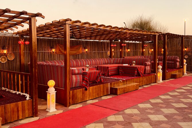 Dubai: Desert Safari Premium Dinner Quad Bike Camel and Sandboard - Mesmerizing Entertainment Showcase