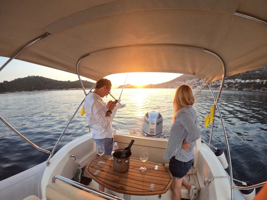 Dubrovnik: Private Boat Cruise at Sunset With Champagne - Exploring Lokrum Island