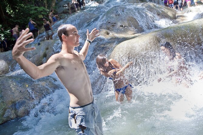 Dunns River Falls & Luminous Lagoon Guided Tour With Admission From Falmouth - Jamaican Jerk Lunch Option