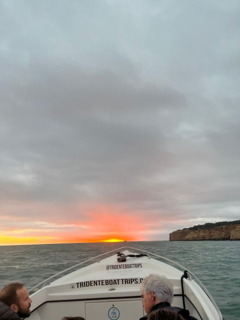 From Armação De Pêra: Private Benagil Caves Sunset Tour - Boat and Crew