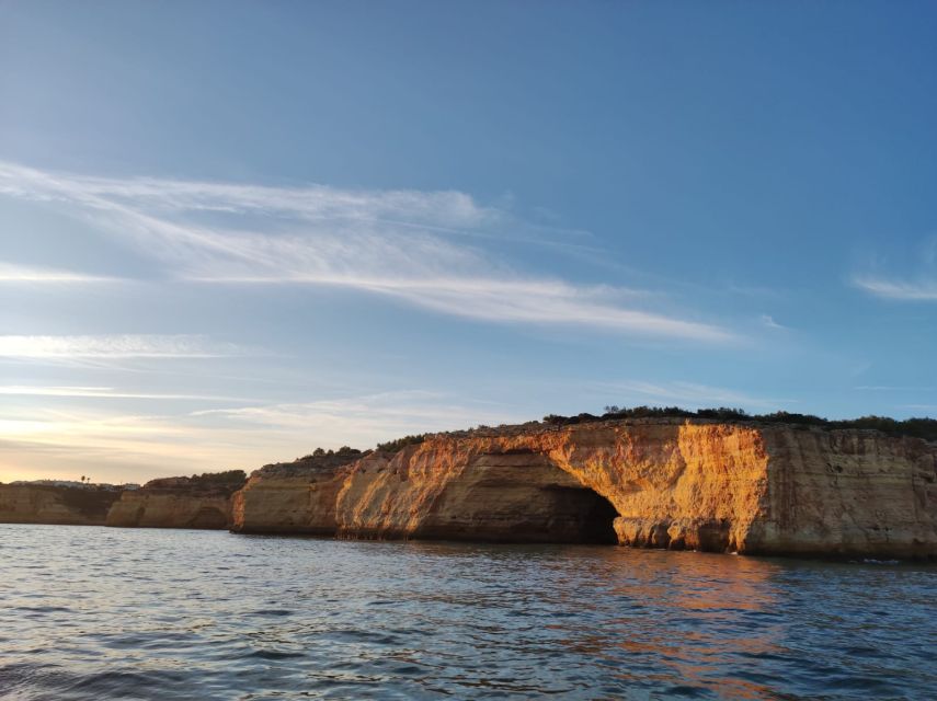 From Armacao De Pera: Sunset Benagil Caves Boat Tour - Pricing and Group Size