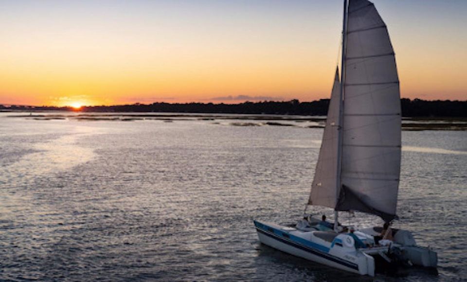 Hilton Head: Private Dolphin Day or Sunset Catamaran Sail - Breathtaking Sunset and Fireworks