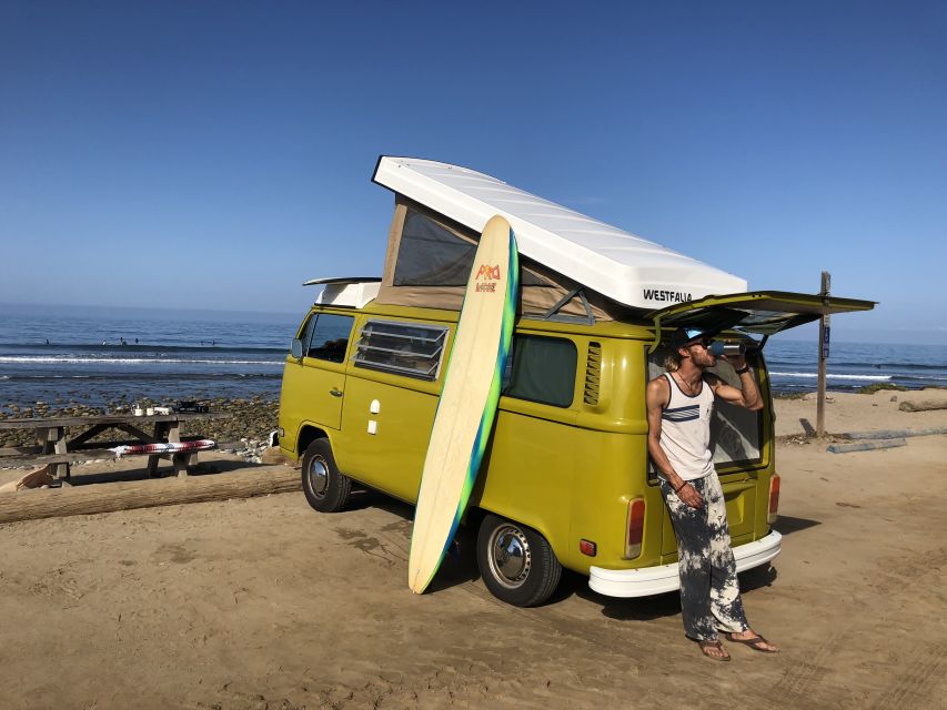 Malibu Beach: Surf Tour in a Vintage VW Van - California Spirit and Cuisine