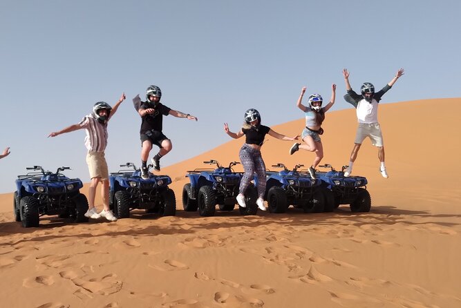 Merzouga Desert Package Quad Bike, Camel Ride and Sandboarding - Private Tour Experience