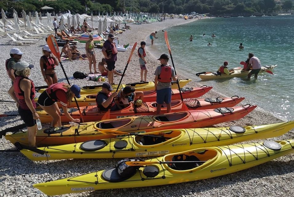 Mikros Gialos: Lefkada Guided Kayak Tour With Refreshments - Frequently Asked Questions