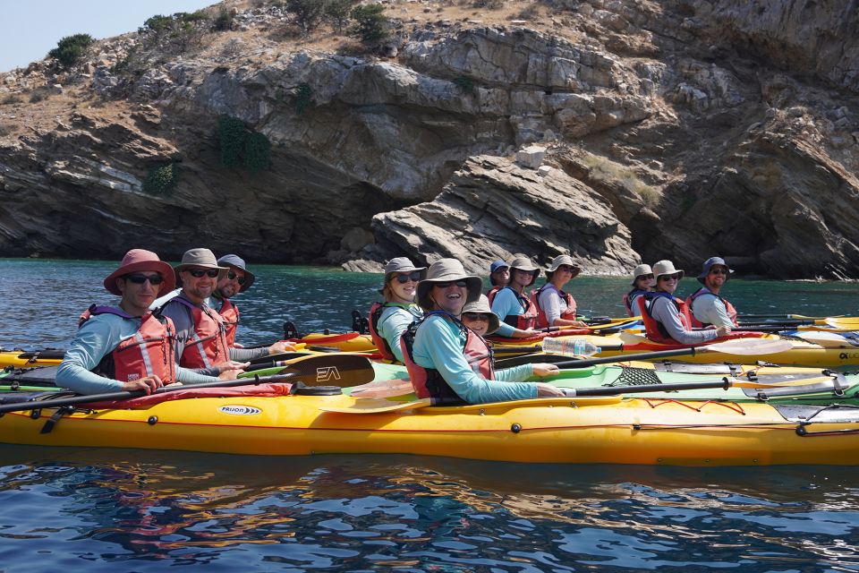 Naxos: Rina Cave Sea Kayak Tour With Snorkeling and Picnic - Snorkeling and Swimming