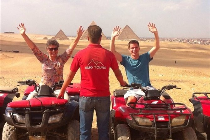 Quad Bike Trip At Desert of Giza Pyramids - Getting to the Base Station