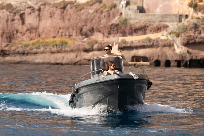 Ranieri Soverato Boat Rental in Santorini -License Free- Be a Captain for a Day - Preparing for the Boat Rental