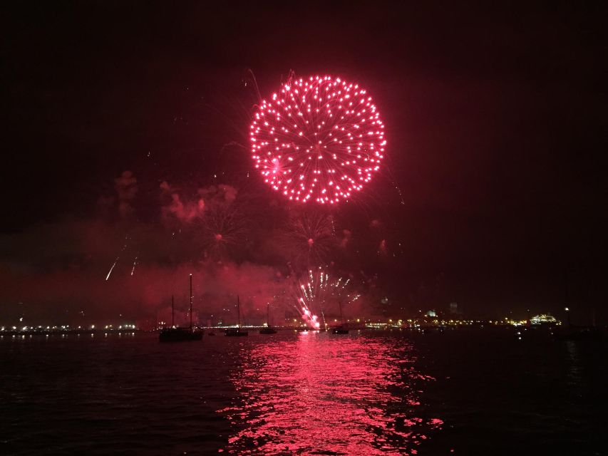 Sail Into 2025: Lisbon Fireworks From the River - Scenic Lisbon Waterfront Views