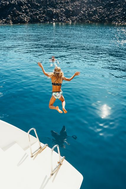 Santorini: All-Inclusive Private Catamaran Cruise - Pickup and Transportation