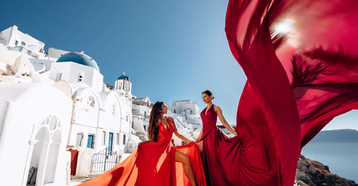 Santorini: Private Flying Dress Photoshoot Experience - Booking and Cancellation