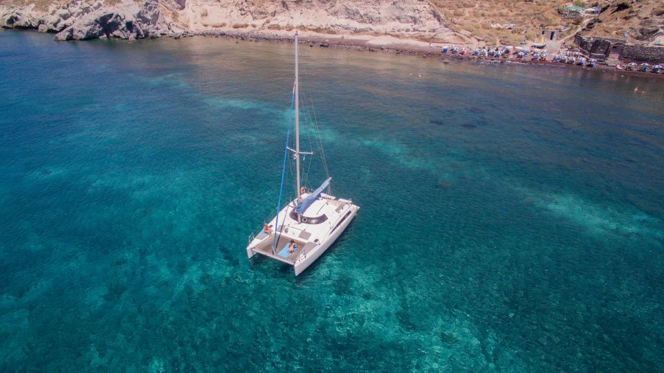 Santorini:Catamaran: Private Cruise With Food & Drinks - Included Amenities